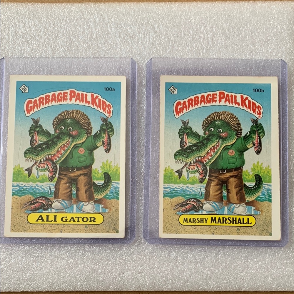 1986 Trading Cards - Ali Gator 100a  & Marshy Marshall 200b